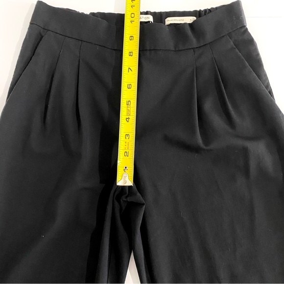 Aritzia Babaton Italian Wool Blend Pull In Pants Tailored Pleated Cropped Office - Picture 8 of 11